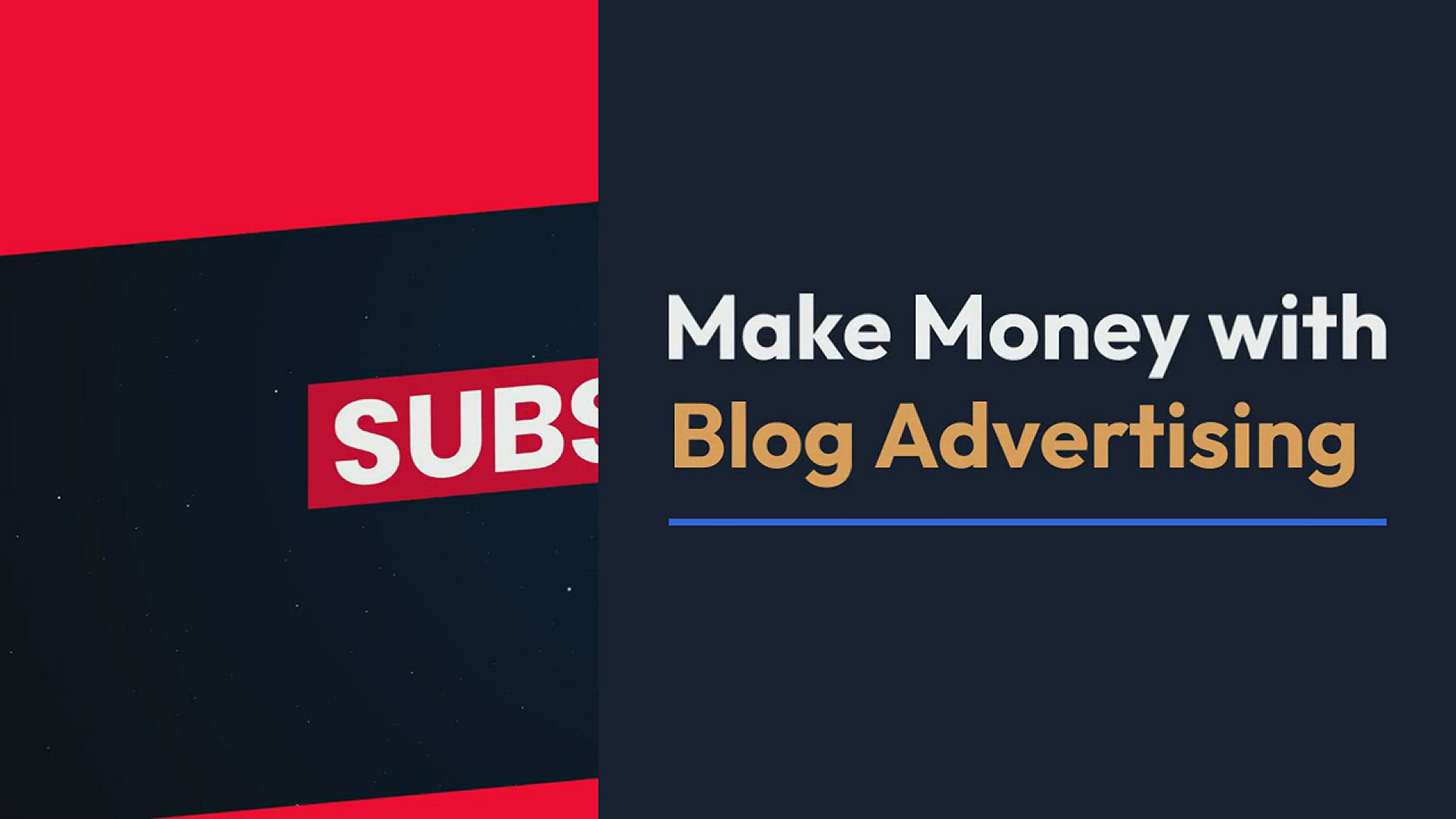 'Video thumbnail for Make money by placing ads from advertising networks'
