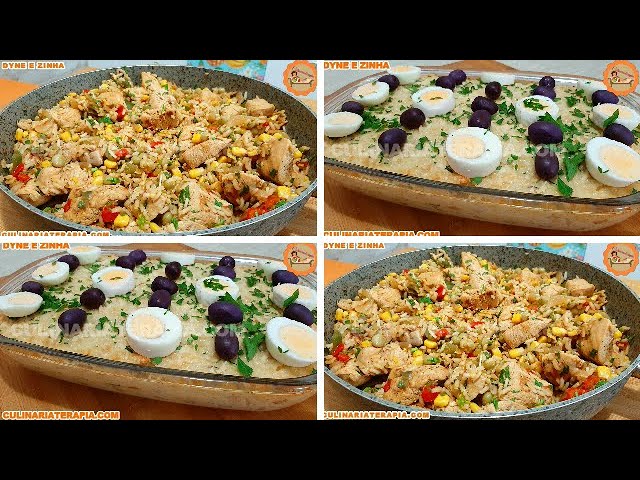 'Video thumbnail for Como Fazer 2 Receitas com Arroz Para o Almoço - Arroz com Frango, Arroz de Forno com Bacalhau'