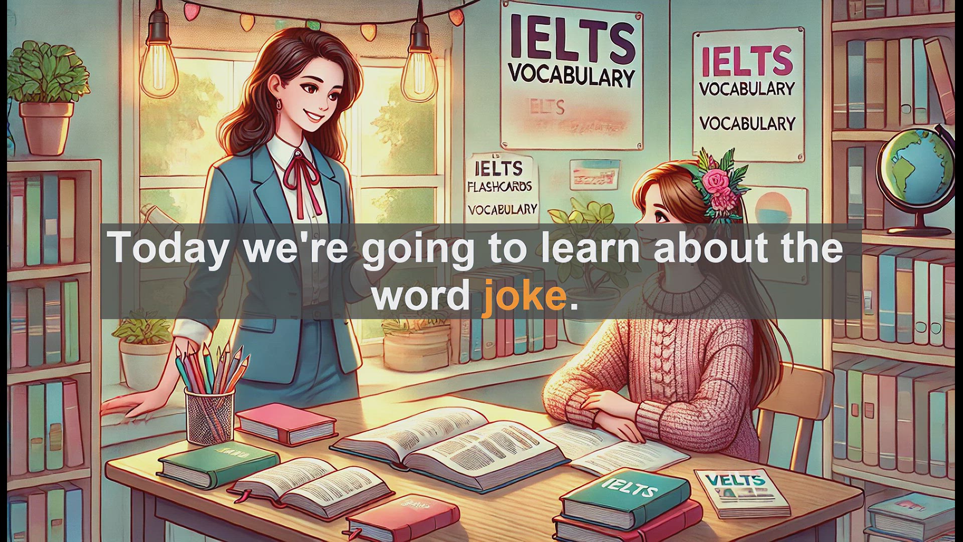 'Video thumbnail for 2500 Must Know IELTS 5.5 Vocabulary - Learn the Word 'Joke': Meanings, Uses, and Fun Facts'