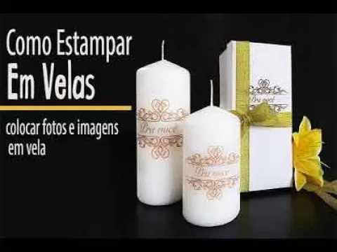 'Video thumbnail for Como Estampar fotos e imagens em Velas'