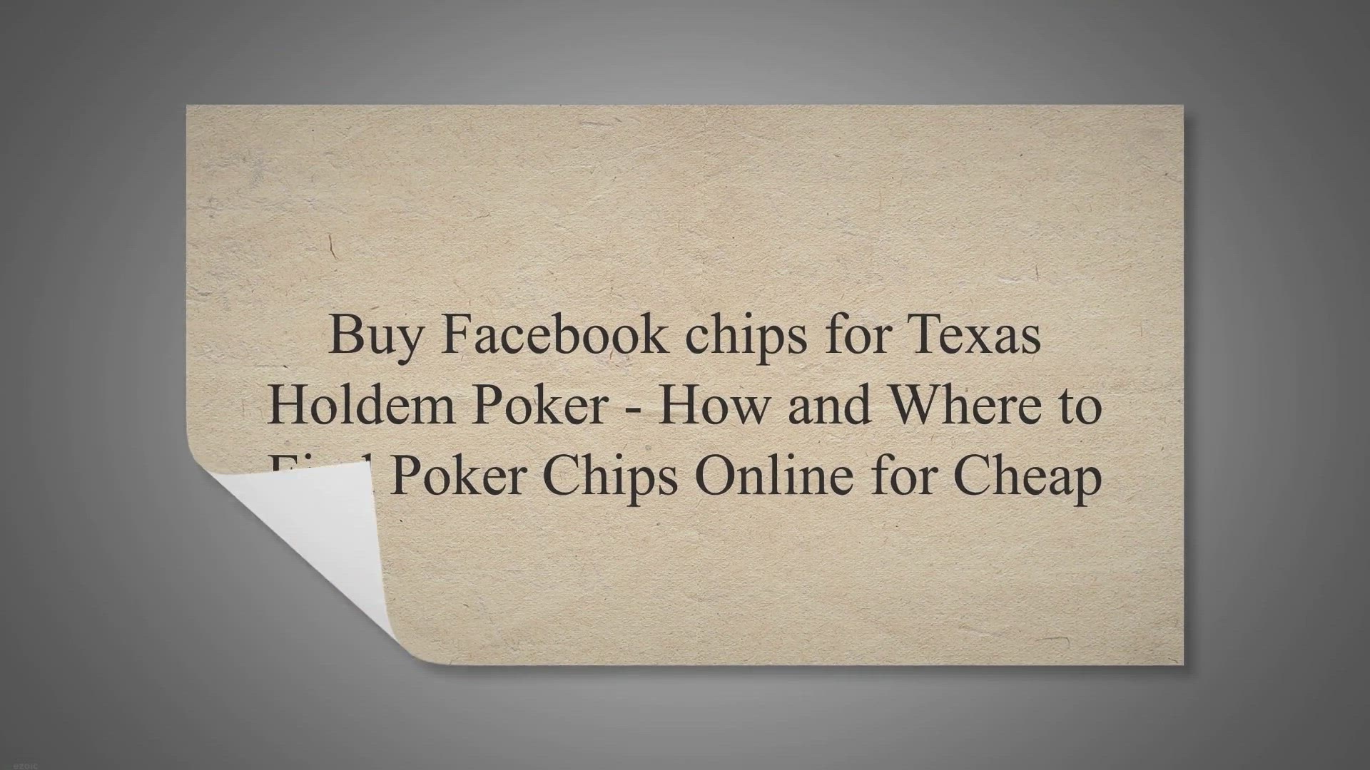 Video thumbnail for Buy Facebook chips for Texas Holdem Poker - How & Where to Find Poker Chips Online for Cheap