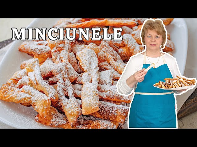 'Video thumbnail for 😍 MINCIUNELE subțiri și crocante din aluat fără drojdie - rețeta veche după Silvia Jurcovan'
