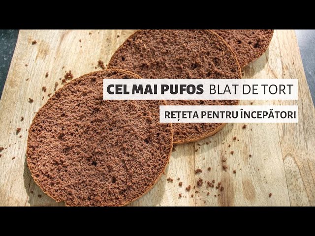 'Video thumbnail for Cum să faci cel mai pufos blat de tort cu cacao. Rețeta pentru începători | Bucate Aromate'