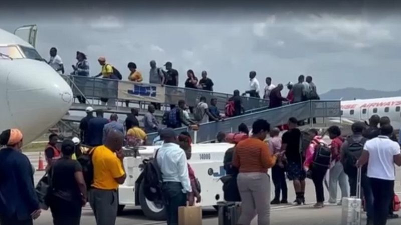 'Video thumbnail for Trump's travel ban cuts lifeline for Haitians facing security crisis'