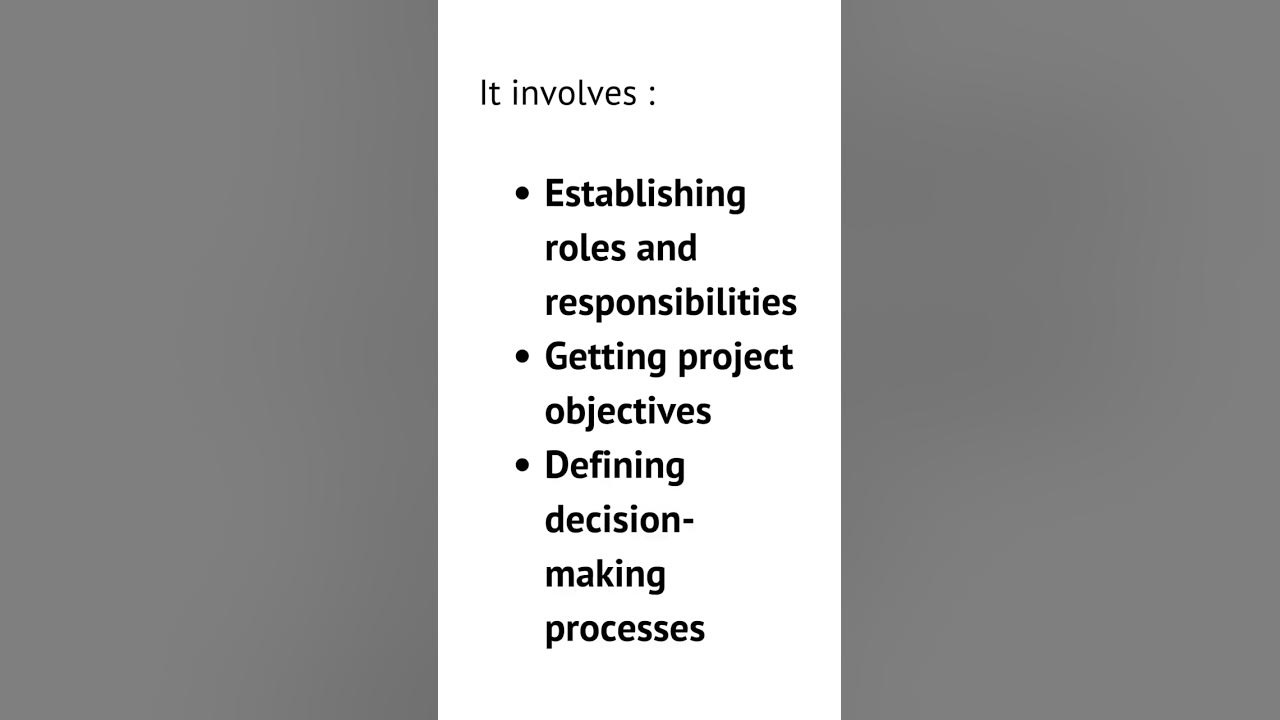 Video thumbnail for What is a project governance? #projectmanagement #education #students #study #shorts #youtubeshorts