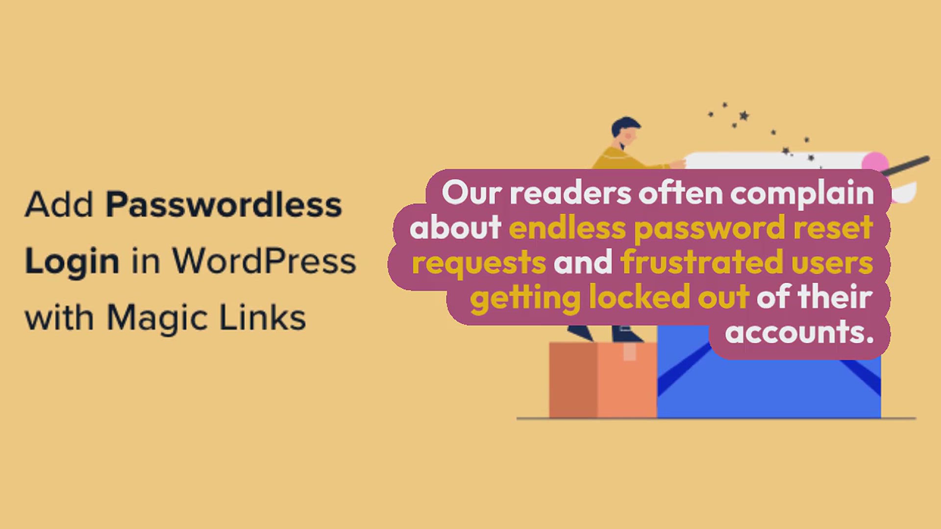 'Video thumbnail for How to Add Passwordless Login in WordPress with Magic Links'