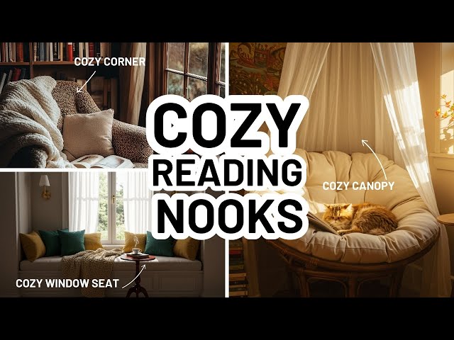 Video thumbnail for How To Create a Cozy Reading Nook - 3 WAYS!