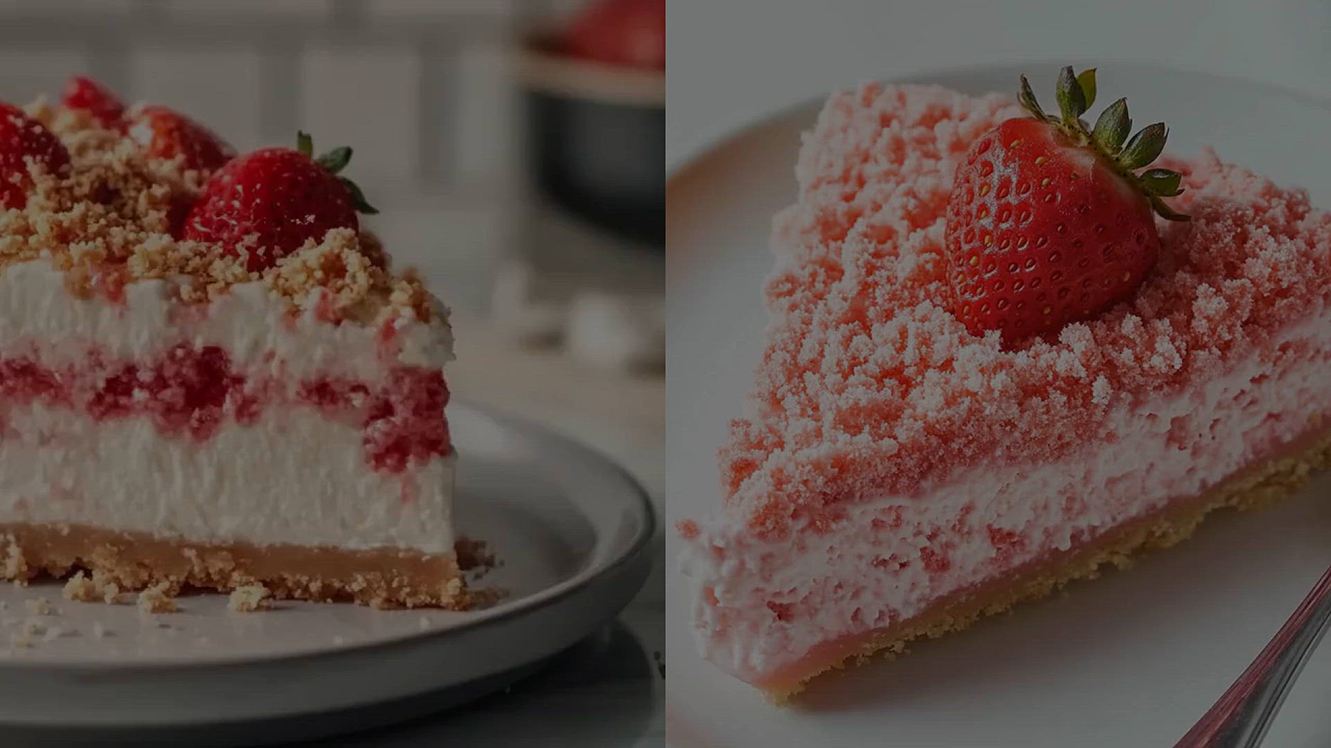 Video thumbnail for No-Bake Strawberry Crunch Cheesecake