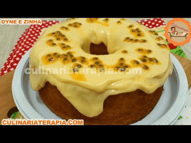 'Video thumbnail for APRENDA A FAZER BOLO CASEIRO NATURAL DE MARACUJÁ COM COBERTURA DE MOUSSE'