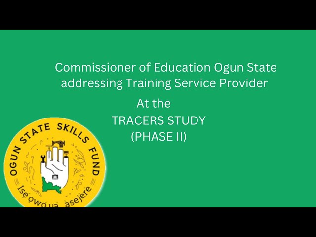 Video thumbnail for Tracers Study (Phase ll) To Track the Skill Sector Intervention.