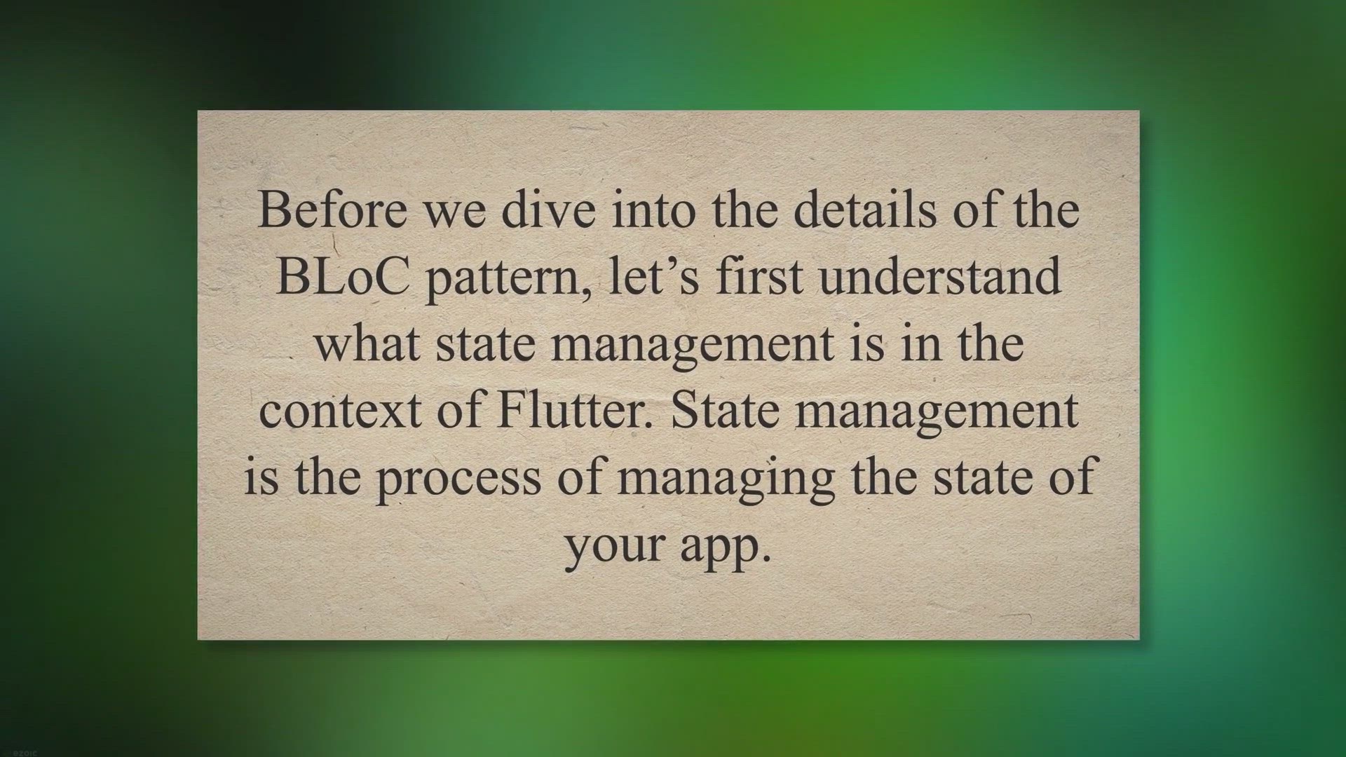 'Video thumbnail for Flutter BLoC State Management: A Comprehensive Guide'