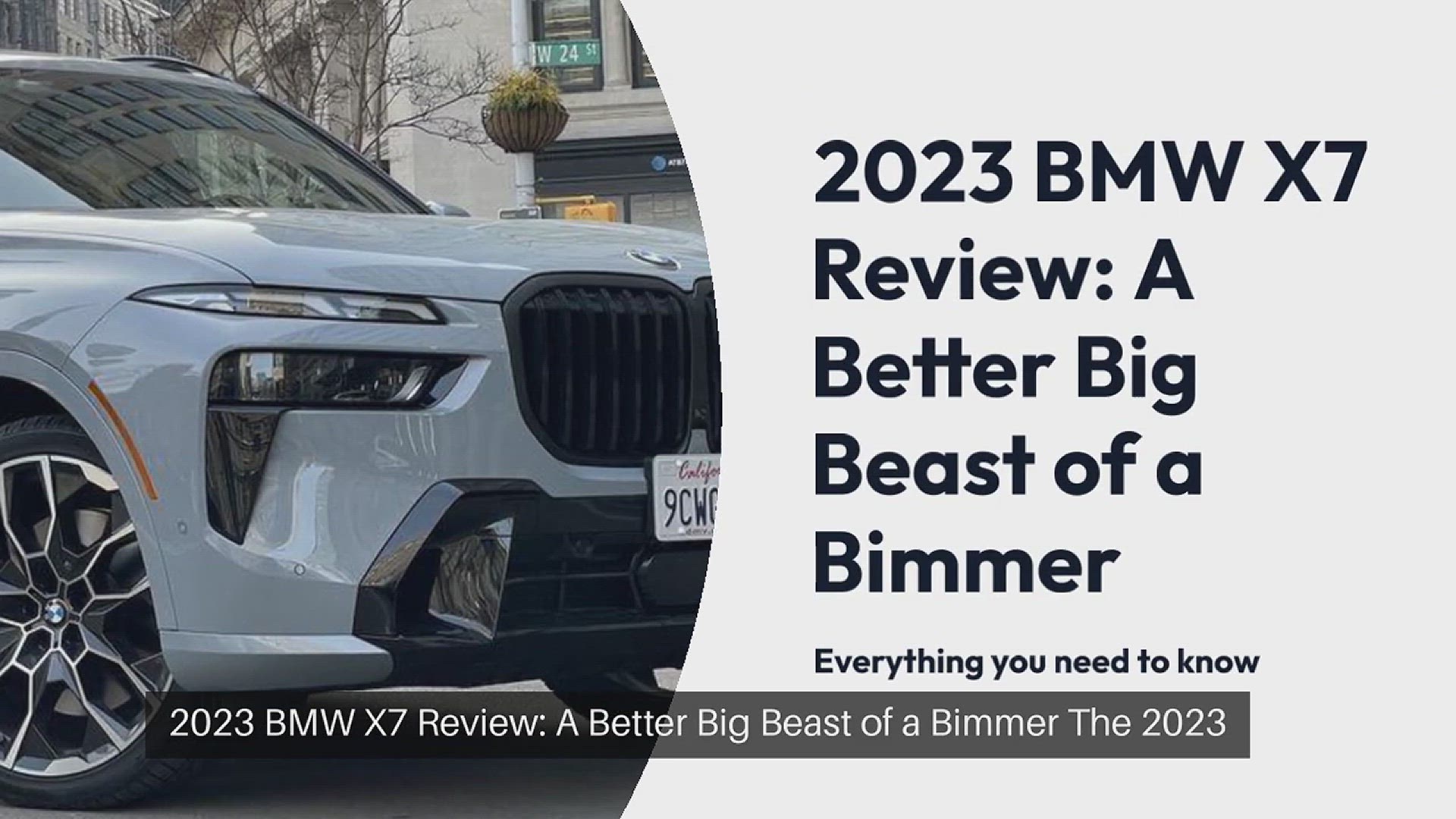 'Video thumbnail for 2023 BMW X7 Review: A Better Big Beast of a Bimmer'