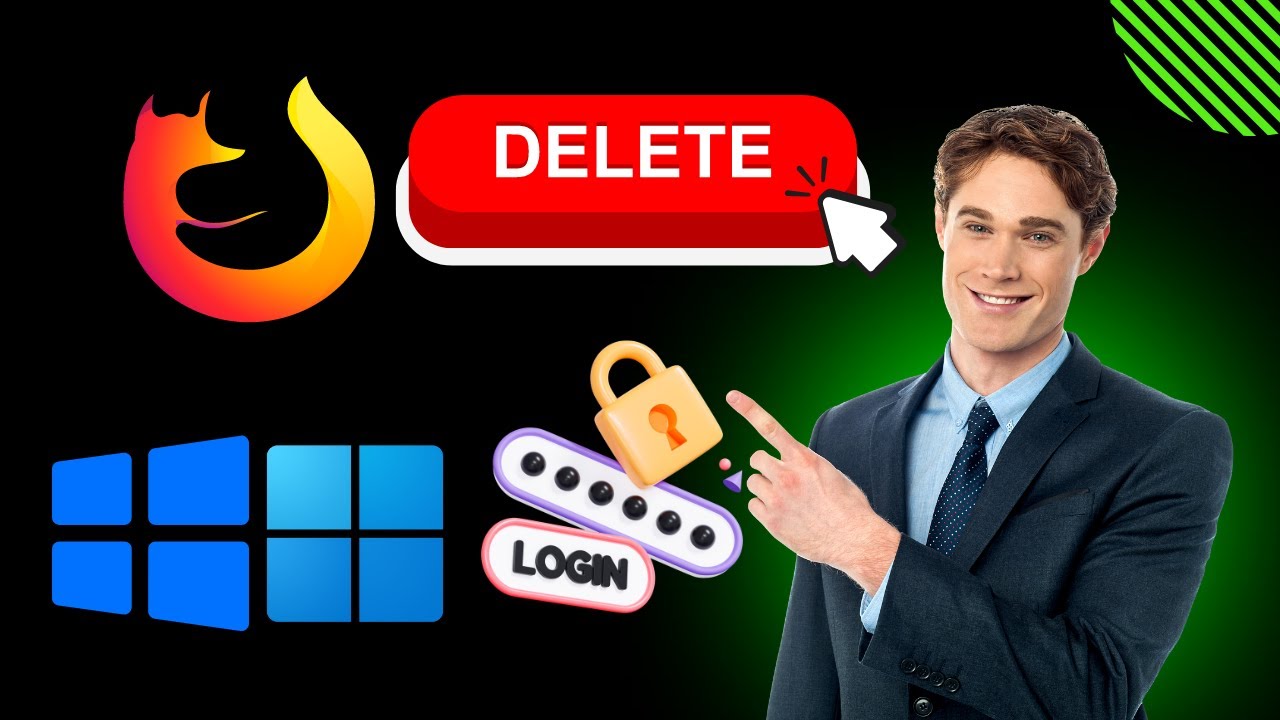 'Video thumbnail for How to Delete Saved Passwords in Mozilla Firefox on Windows 11 or 10 | GearUpWindows Tutorial'