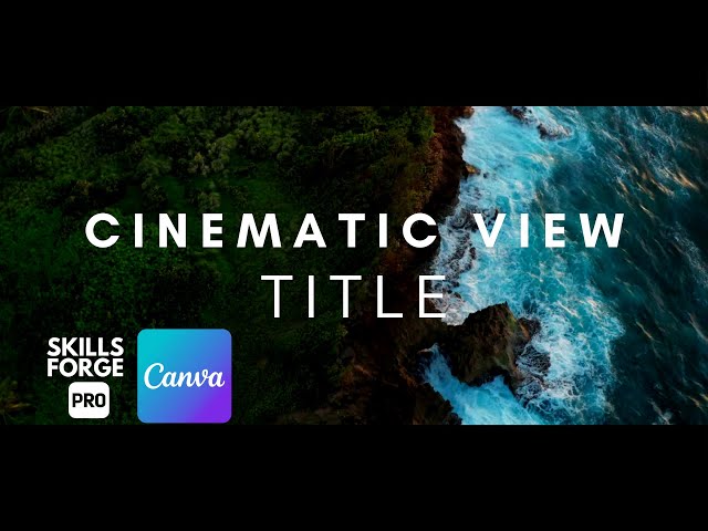 'Video thumbnail for How to Create a Stunning Cinematic Title Animation in Canva Step by Step Tutorial'