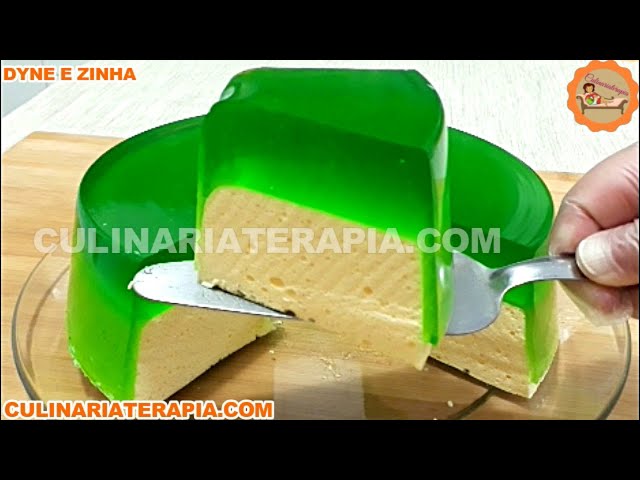 'Video thumbnail for Aprenda Como Fazer Gelatina Recheada com Mousse de Abacaxi Flutuante, Só 2 Ingredientes'