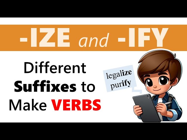 'Video thumbnail for 🚀 Master Suffixes in Minutes: Conquer -IZE & -IFY Like a Pro!'