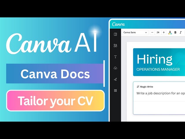 'Video thumbnail for How to Instantly Tailor Your Resume for Any Job Using Canva Docs'