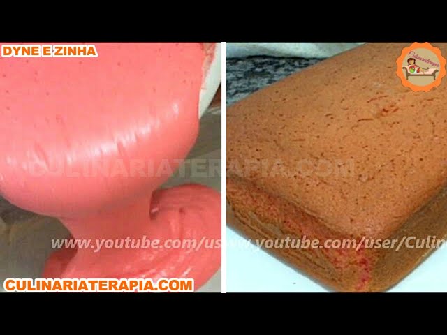 'Video thumbnail for Pão de Ló Sabor Morango - Receita Fácil @Culinariaterapia'