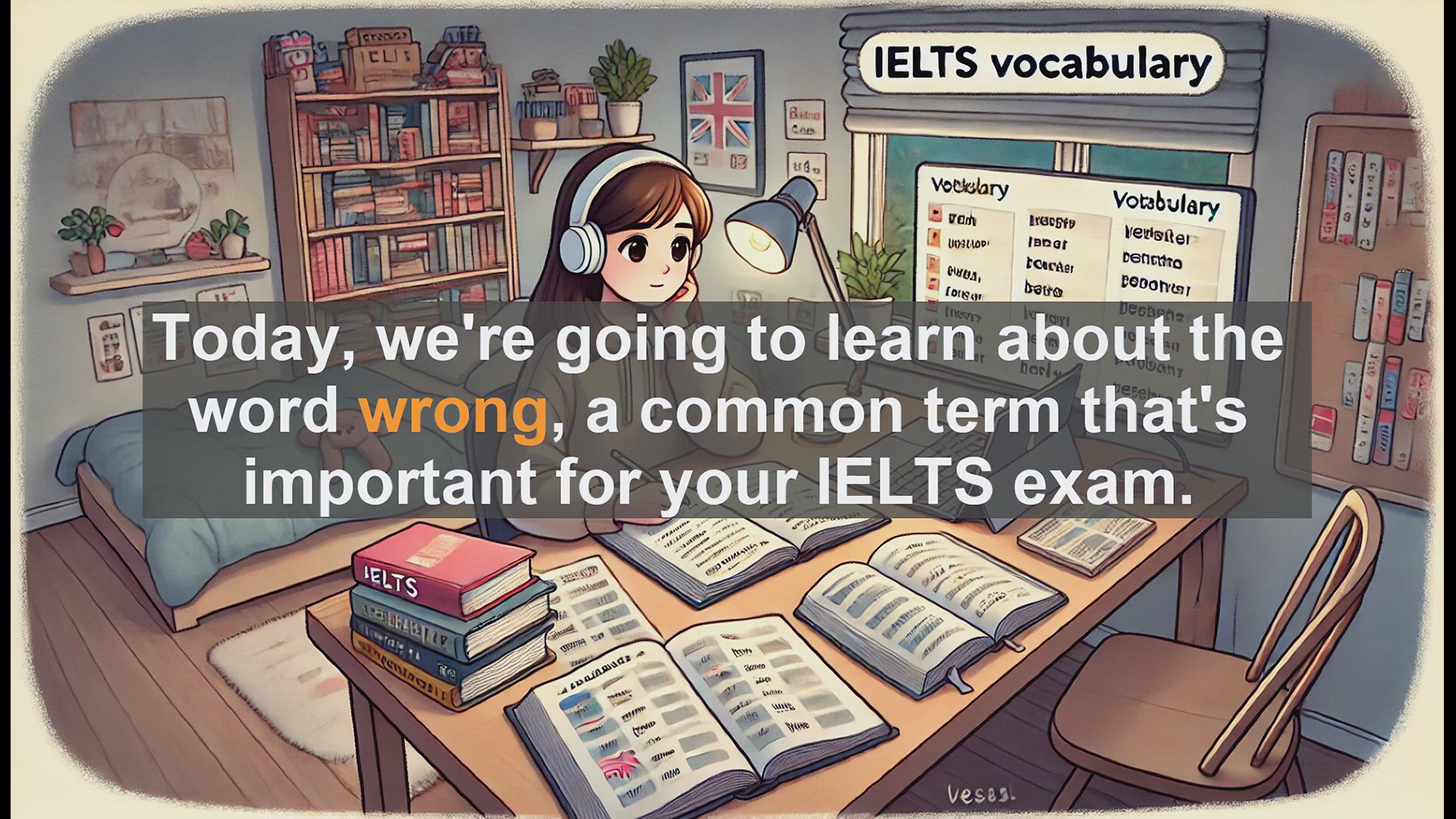 'Video thumbnail for 2500 Must Know IELTS 5.5 Vocabulary - Understanding 'Wrong': Key Word for IELTS Success'