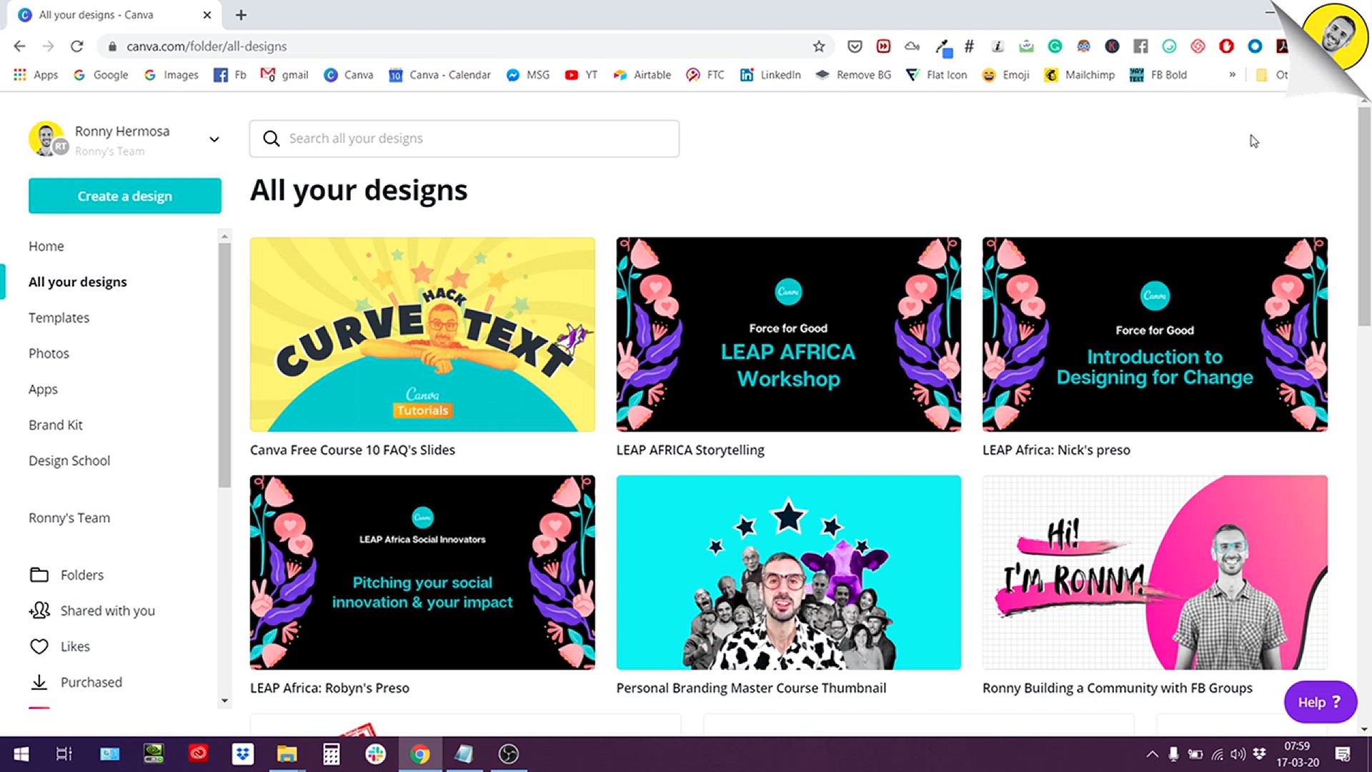 'Video thumbnail for Extract Colors from your Photos with Canva _ Learn Canva with Ronny'
