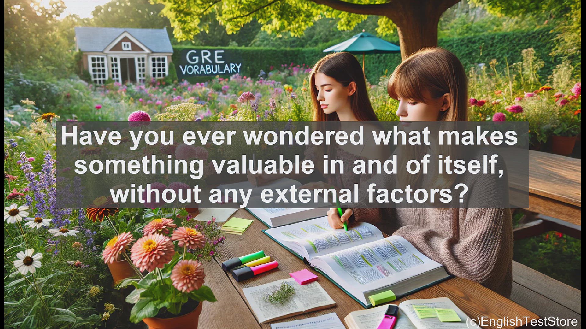 'Video thumbnail for GRE Vocabulary Lesson: Exploring the Essence of Intrinsic Value'