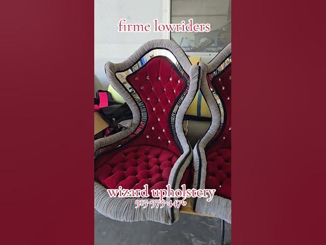 Video thumbnail for wizard upholstery Carlos Gomez 915-975-4476 lowriding upholstery at its best