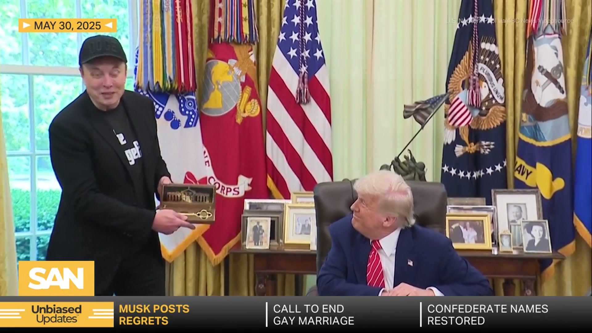 'Video thumbnail for Musk walks back Trump attacks, deletes posts and issues apology'