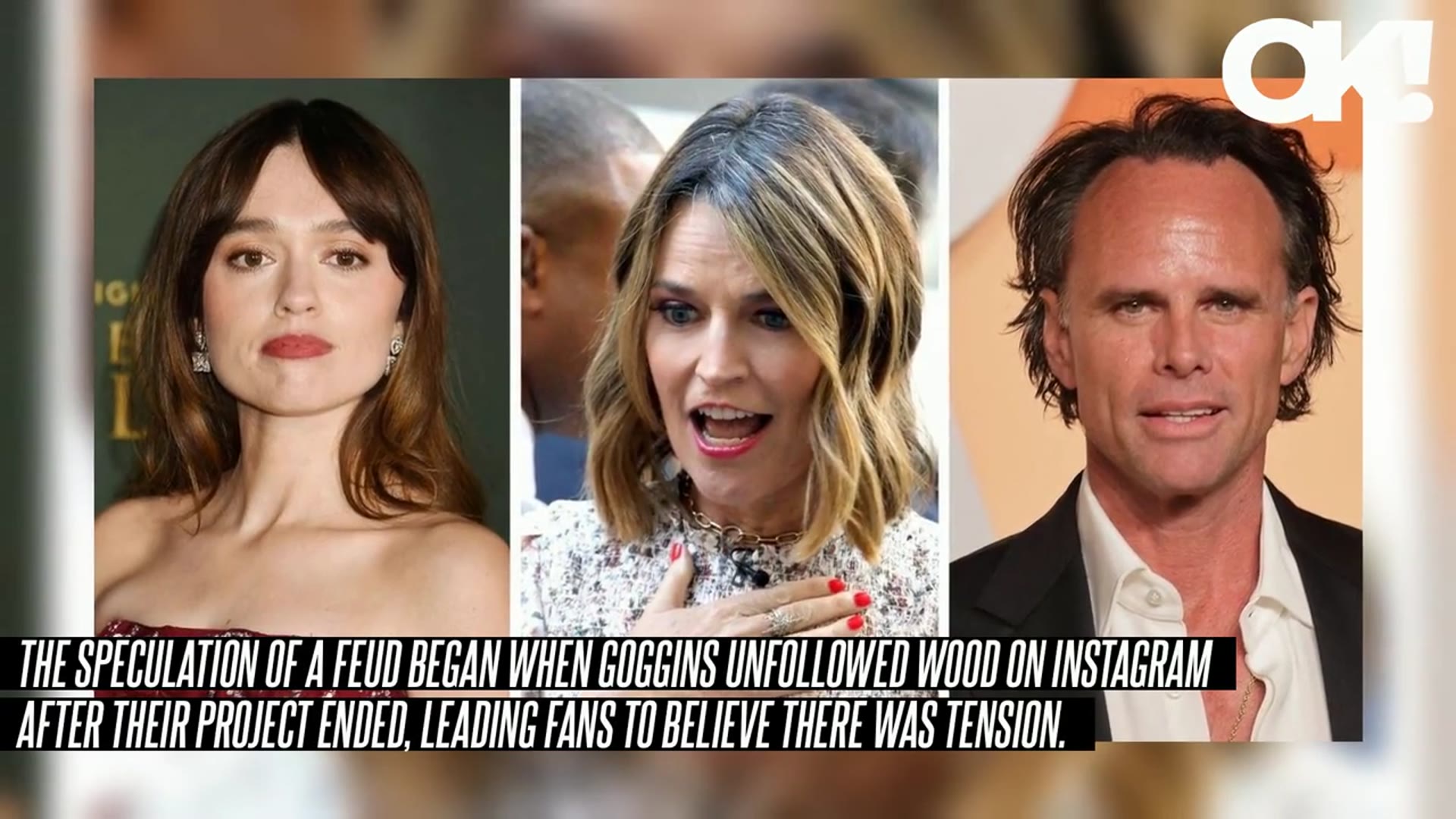 'Video thumbnail for Savannah Guthrie Critiques Walton Goggins and Aimee Lou Wood's 'Dumb' Feud After Stars Squash Drama'