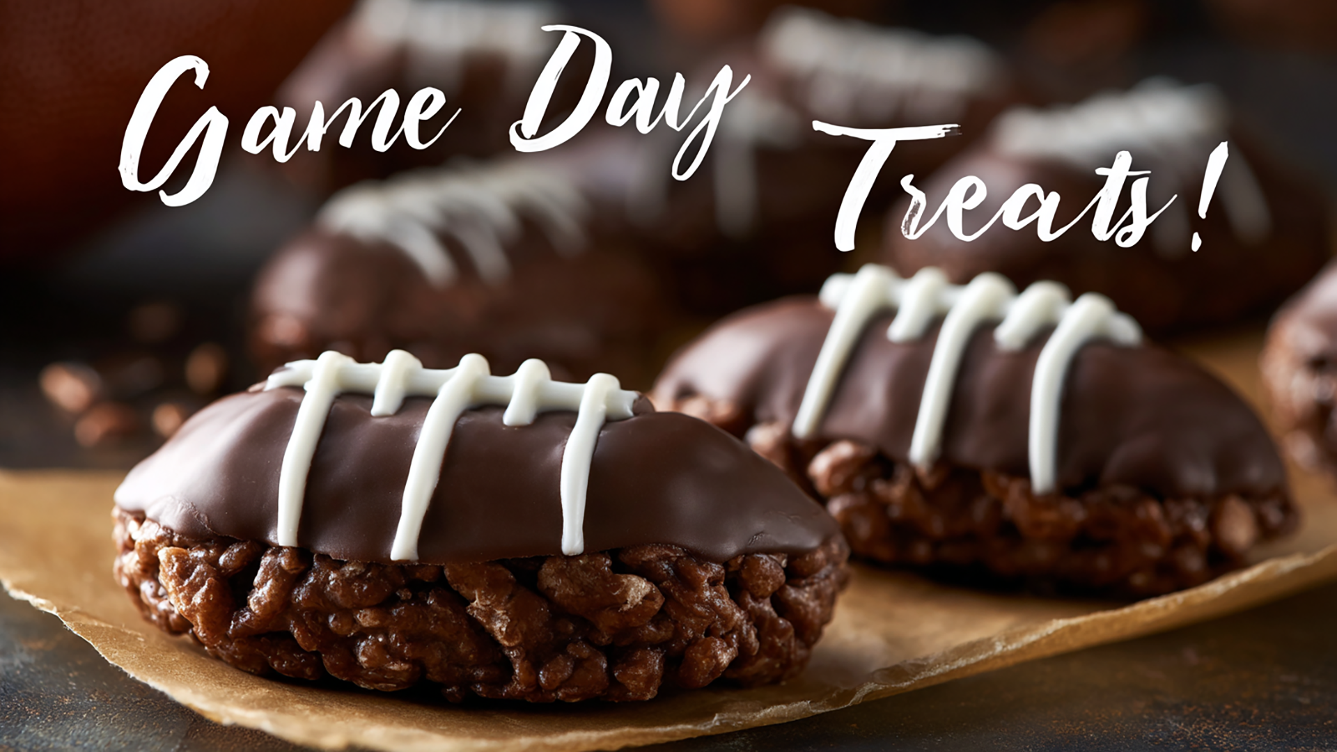 Video thumbnail for Football Rice Krispie Treats – Easy No-Bake Game Day Dessert