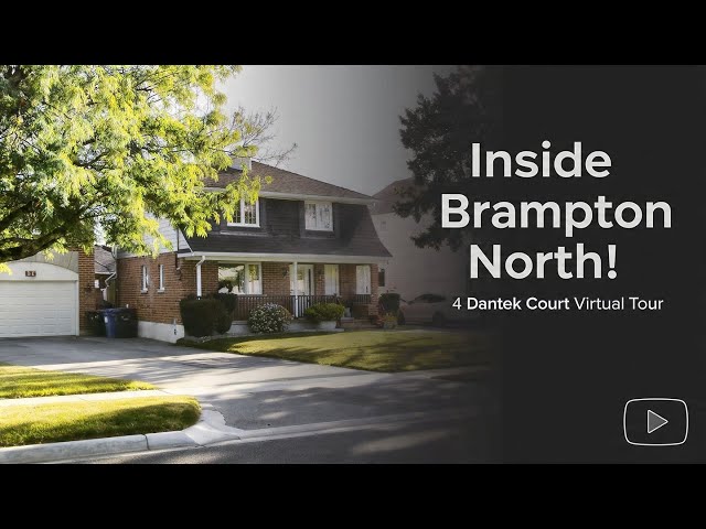 Video thumbnail for See Why Everyone Loves Brampton North | 4 Dantek Court Virtual Tour