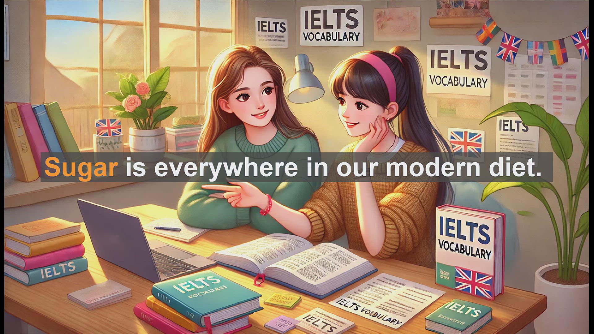 'Video thumbnail for 2500 Must Know IELTS 5.5 Vocabulary - Sugar in English: Mastering Its Use for IELTS'