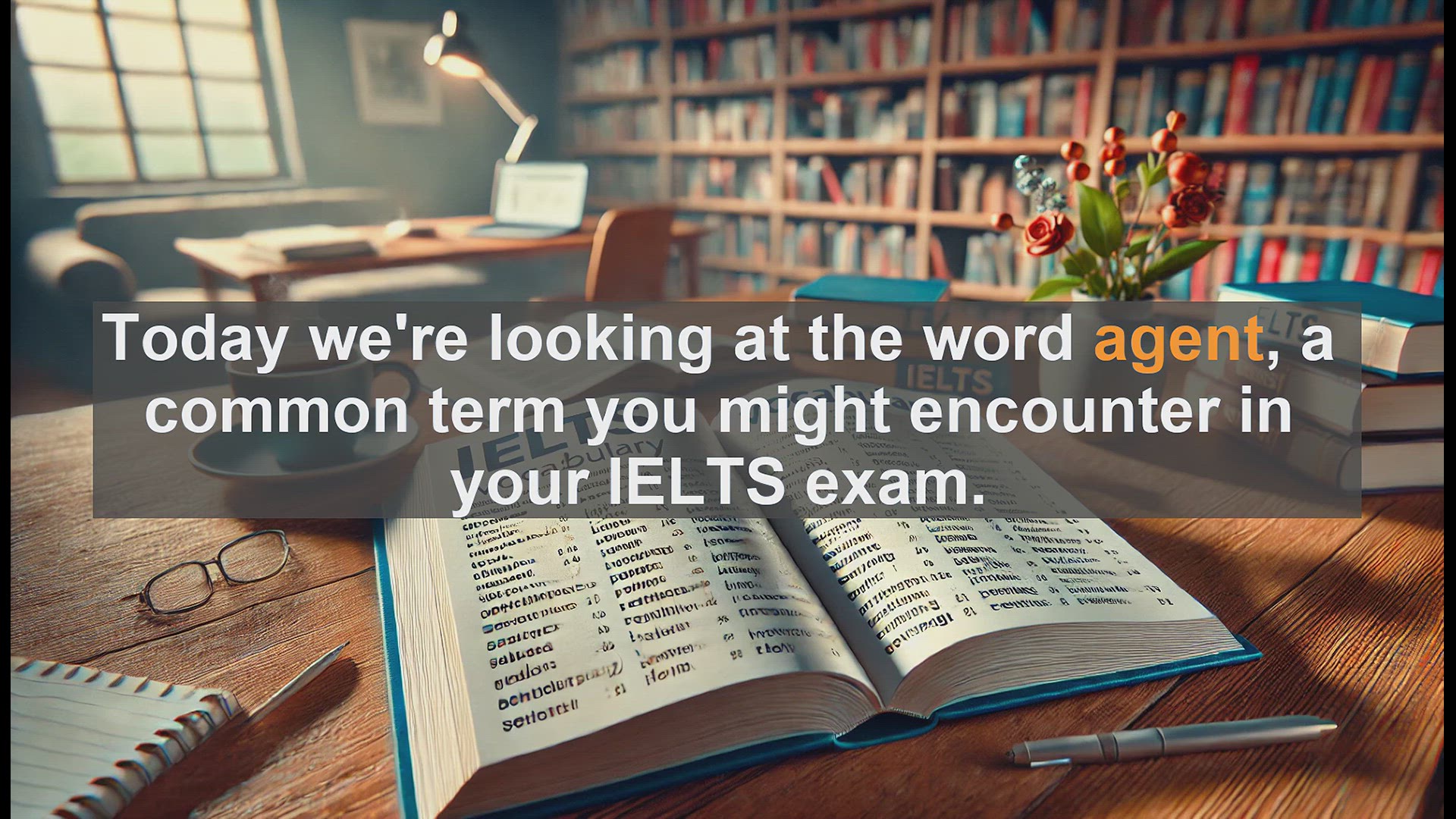 'Video thumbnail for 2500 Must Know IELTS 5.5 Vocabulary - Understanding the Word 'Agent' for IELTS: Definition, Usage, and Examples'