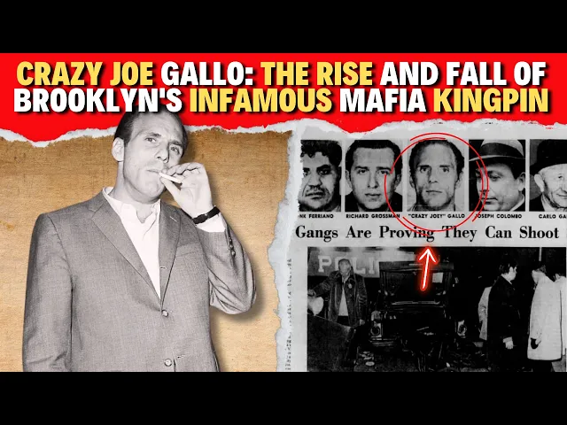 'Video thumbnail for Crazy Joe Gallo: The Rise and Fall of Brooklyn's Infamous Mafia Kingpin | Untold True Story'
