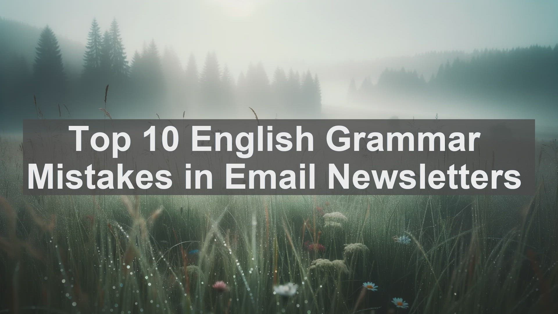 'Video thumbnail for Top 10 English Grammar Mistakes in Email Newsletters'