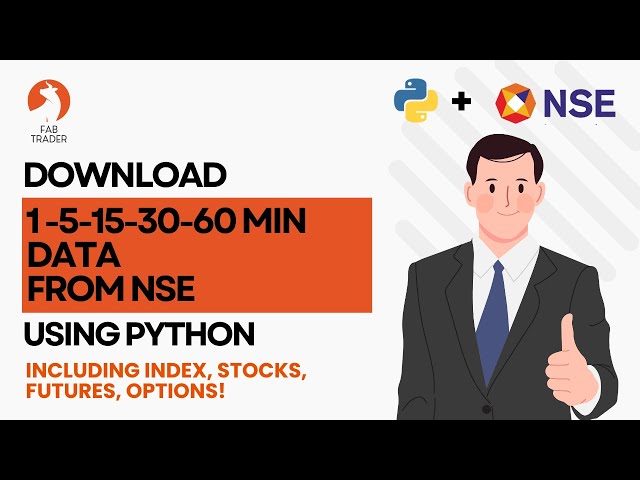 Video thumbnail for How to Download NSE Historical Data - EOD & Intraday | 1,5,15, 30, 60 min Options and Futures Data