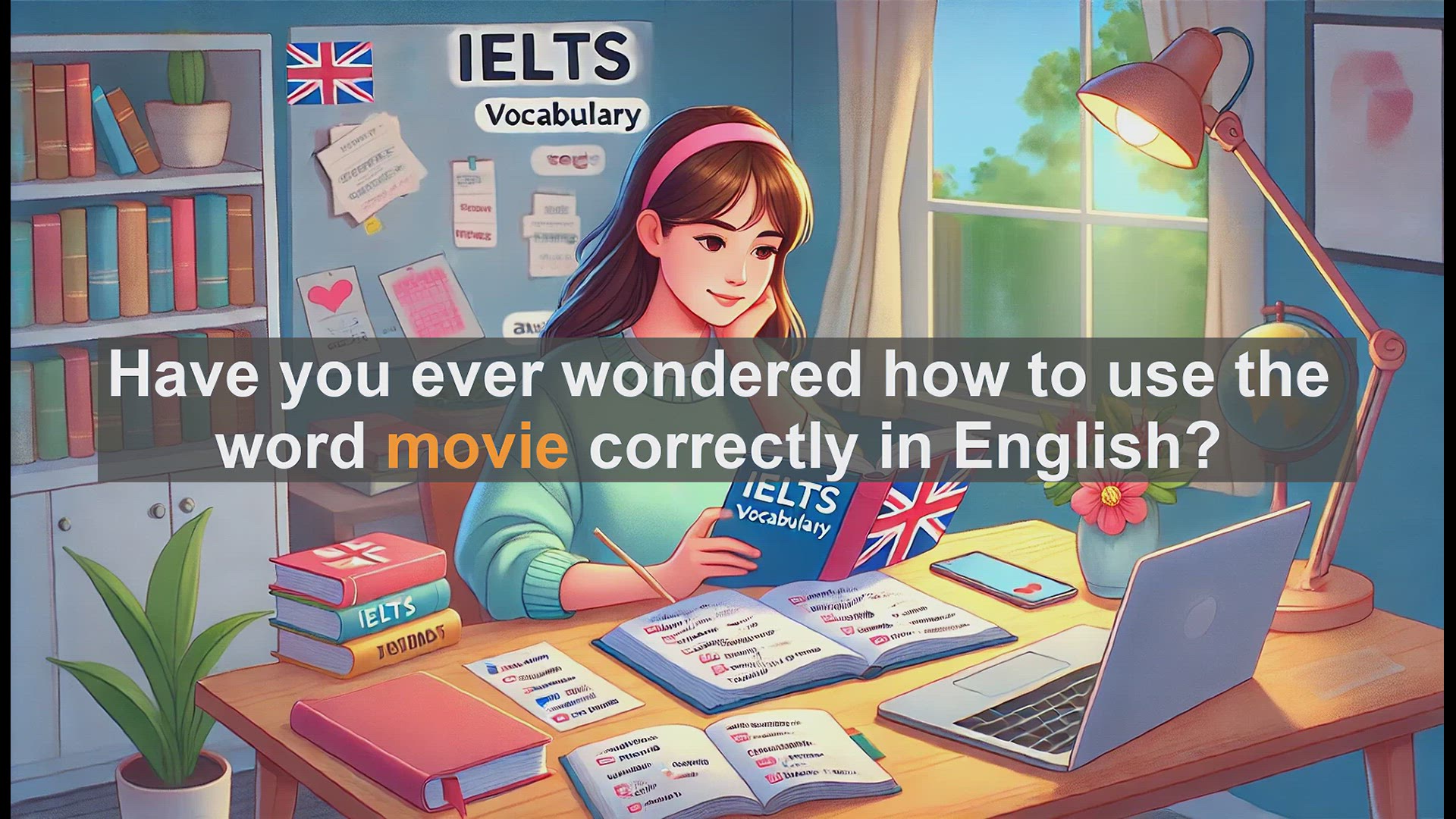'Video thumbnail for 2500 Must Know IELTS 5.5 Vocabulary - How to Use 'Movie' in English: Essential IELTS Vocabulary'