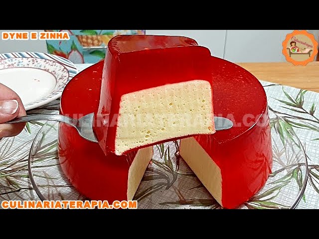 'Video thumbnail for APRENDA COMO FAZER GELATINA RECHEADA COM PUDIM MOUSSE DE ABACAXI'