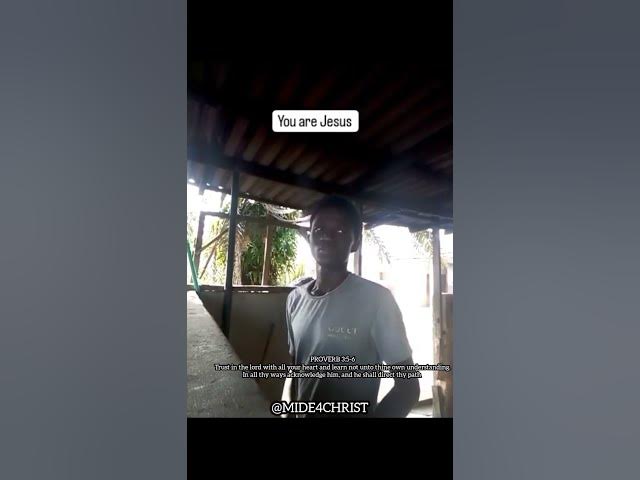 Video thumbnail for YOU ARE JESUS:   PROVERBS 3:5-6 Trust in the lord with all thine heart; and learn not unto thine...