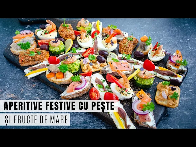 'Video thumbnail for Aperitive din pește -7 idei simple pentru un platou festiv | Bucate Aromate'