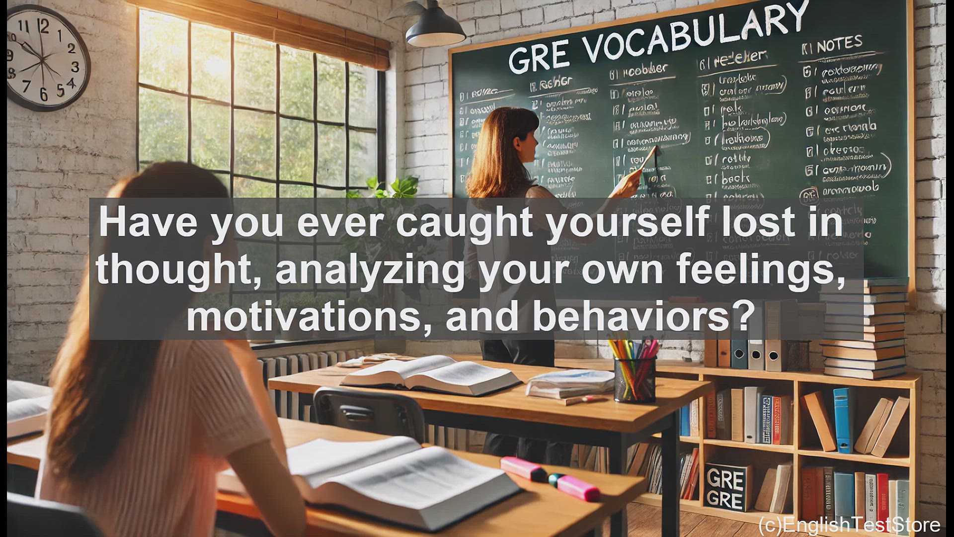 'Video thumbnail for GRE Vocabulary Lesson: The Power of Introspection - Exploring Self-Awareness'