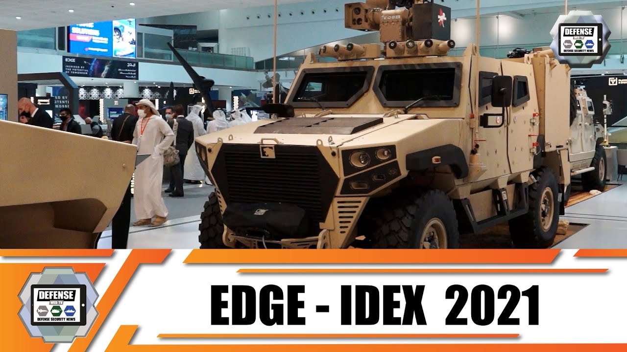 'Video thumbnail for NIMR Al Jasoor EDGE review new generation of armored vehicles Ajban Hafeet Mk 2 Rabdan 6x6 8x8 laser'