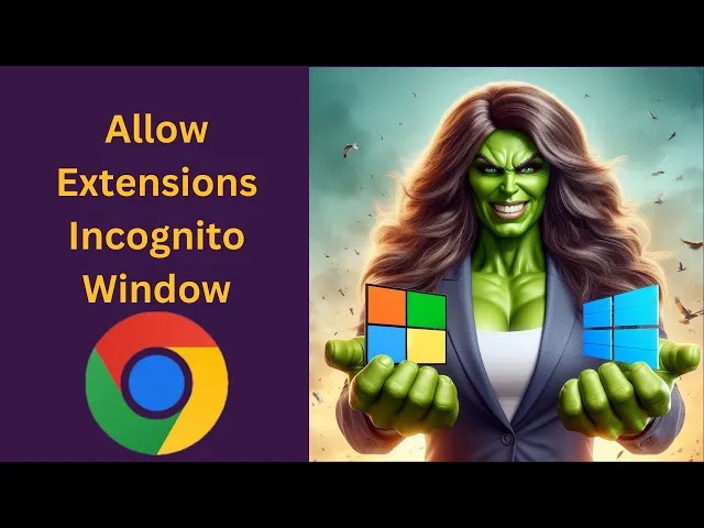 'Video thumbnail for How to Allow Extensions (Add-ons) in Incognito Window in Google Chrome on Windows 11 or 10?'