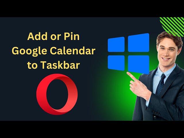 'Video thumbnail for How to Add or Pin Google Calendar to Windows 10 Taskbar using Opera | GearUpWindows Tutorial'