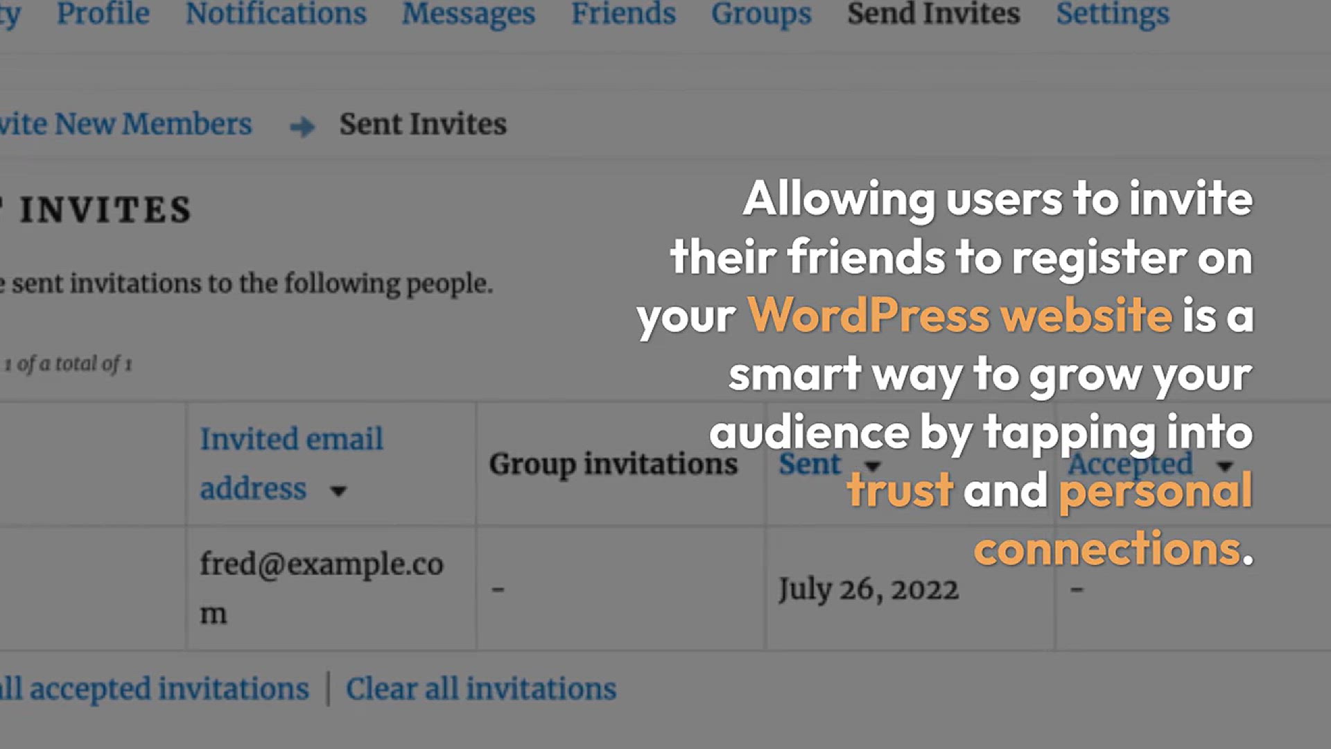 'Video thumbnail for How to Allow Users to Invite Their Friends to Register in WordPress'