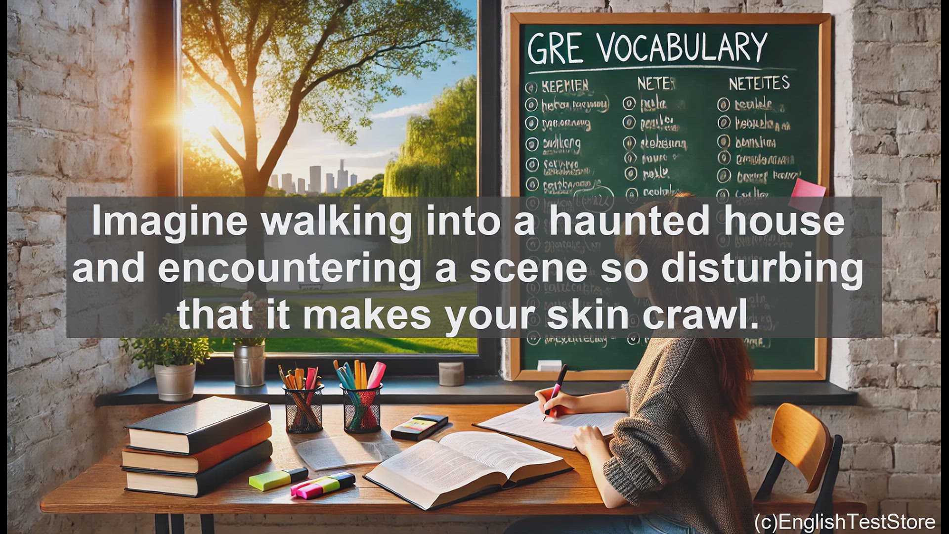 'Video thumbnail for GRE Vocabulary Lesson: Exploring the Chilling Depths of the Word 'Gruesome''