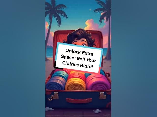 Video thumbnail for Unlock Extra Space: Roll Your Clothes Right!
