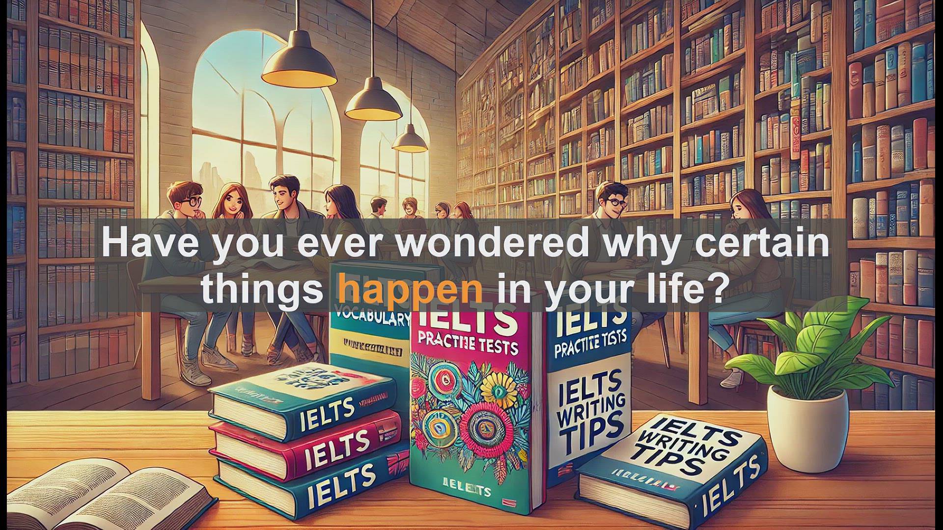 'Video thumbnail for 2500 Must Know IELTS 5.5 Vocabulary - Understanding the Verb 'Happen': Meaning, Usage, and Examples'