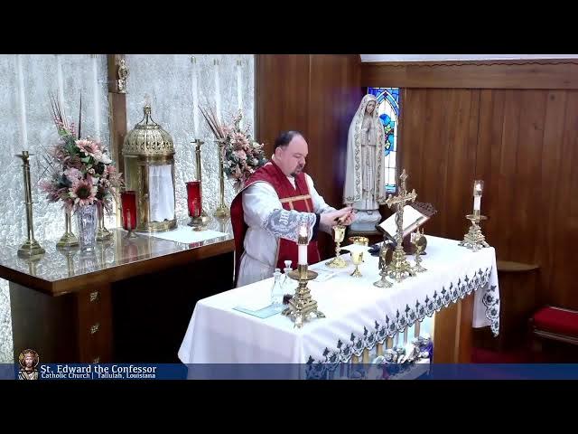 Video thumbnail for Holy Mass from St Edward the Confessor in Tallulah 10-09-2024
