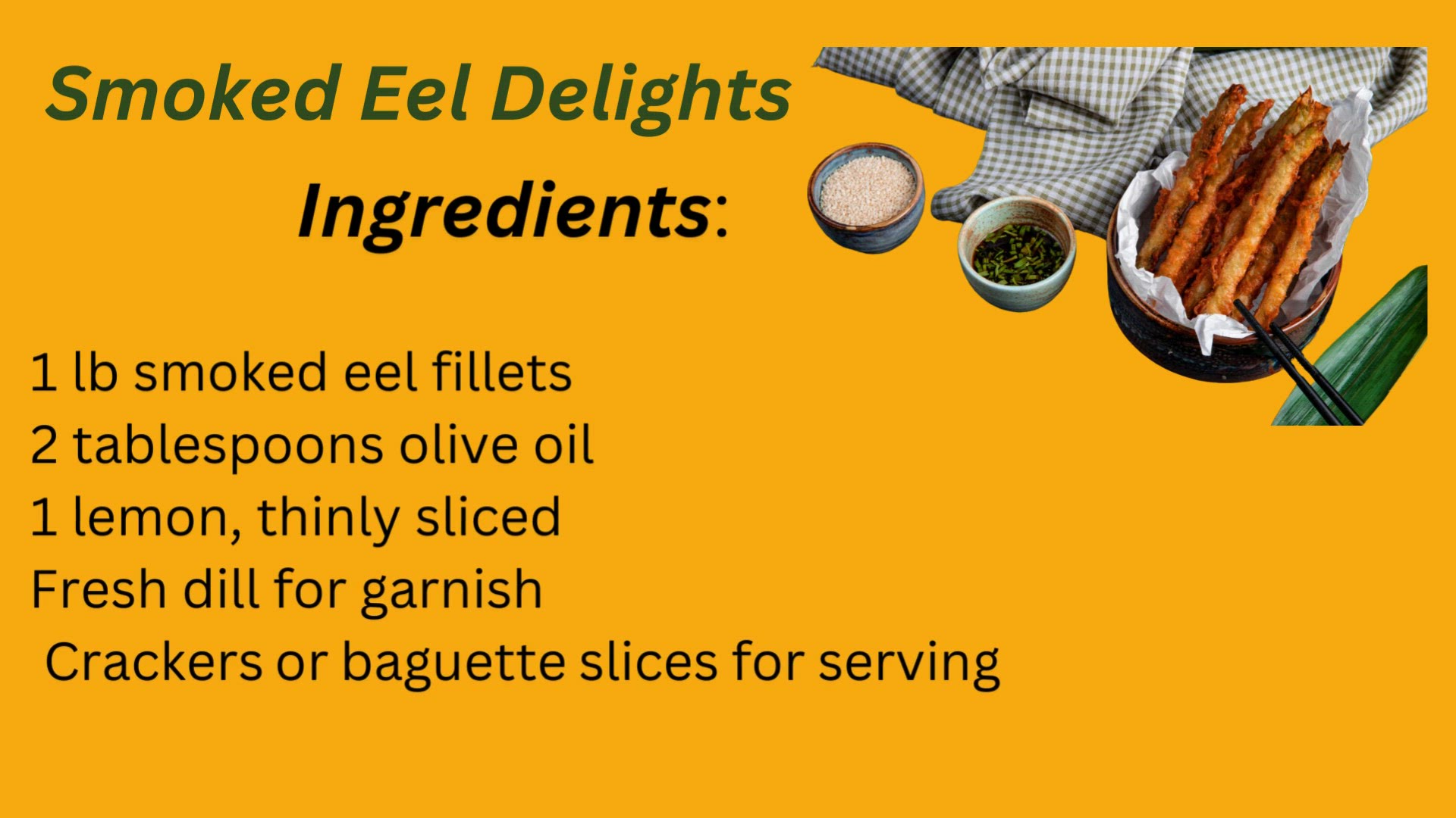 'Video thumbnail for Smoked Eel Delights: A Gourmet Adventure in Seafood'