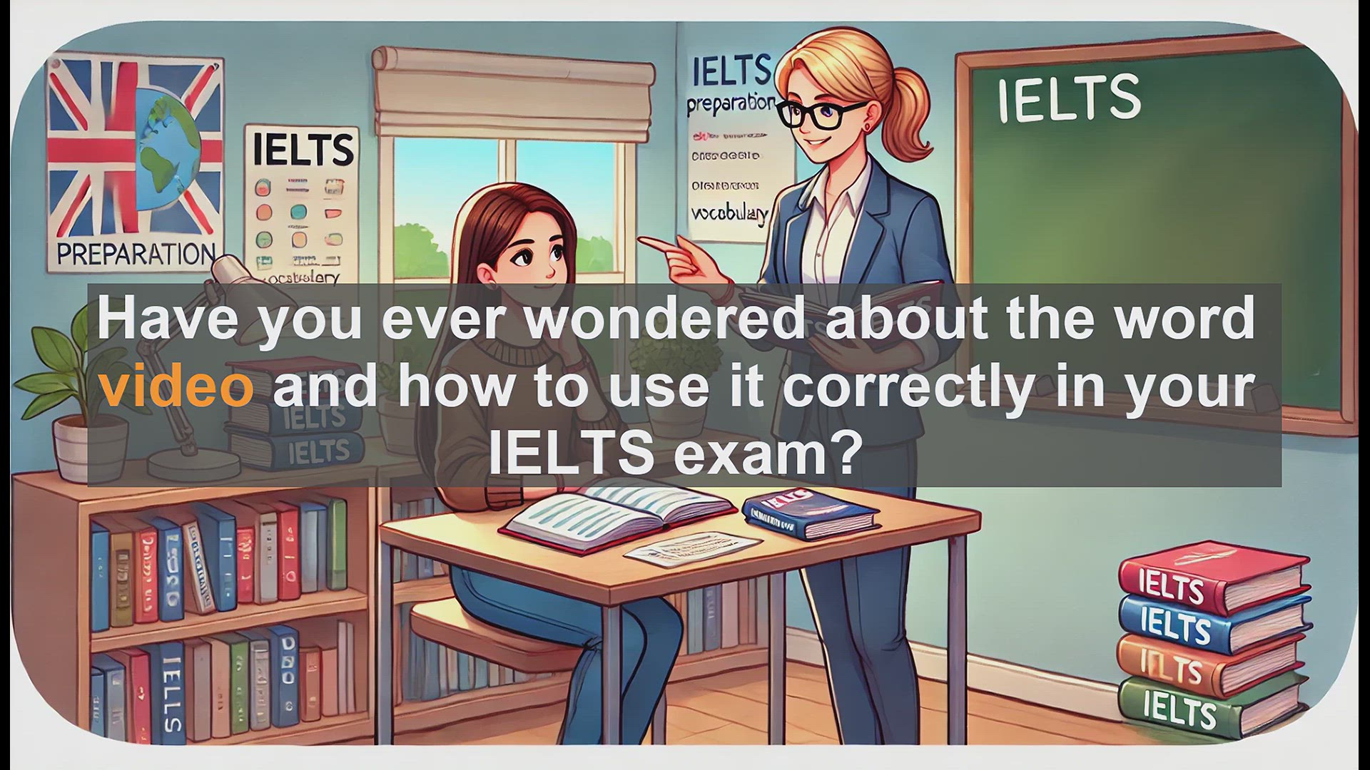 'Video thumbnail for 2500 Must Know IELTS 5.5 Vocabulary - Understanding 'Video' for IELTS: Noun, Verb, and Usage Tips'